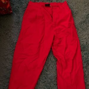 Bigbud press trousers in red.